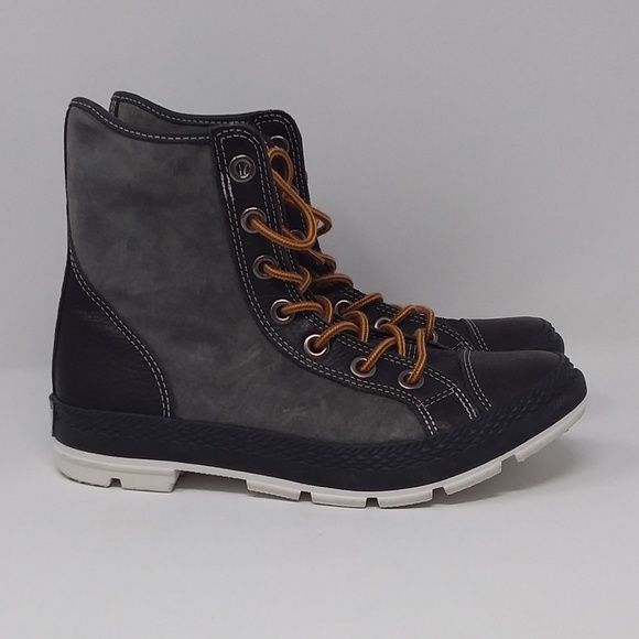 Converse Brown Leather Suede Unisex High Tops - Picture 6 of 12